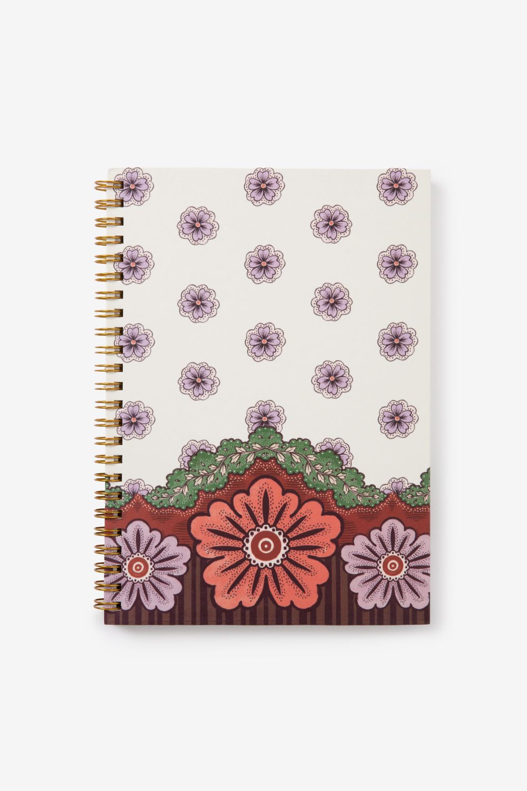 Carnet A5 avec imprimé fleuri - multicolore