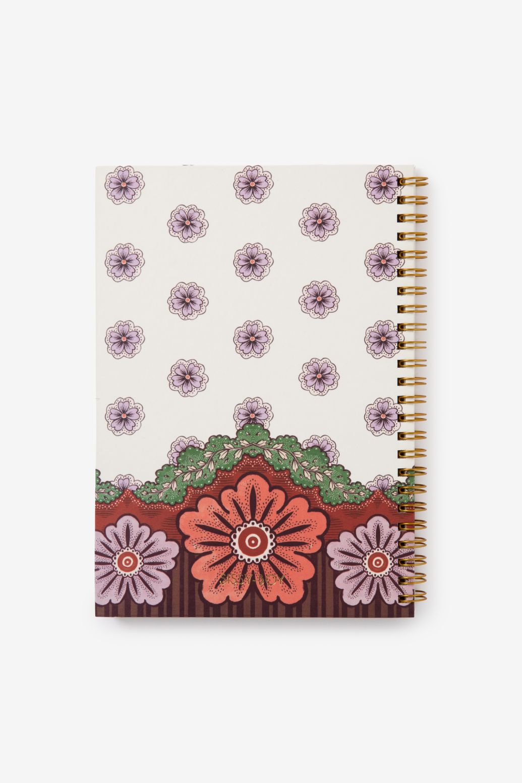 Carnet A5 avec imprimé fleuri - multicolore