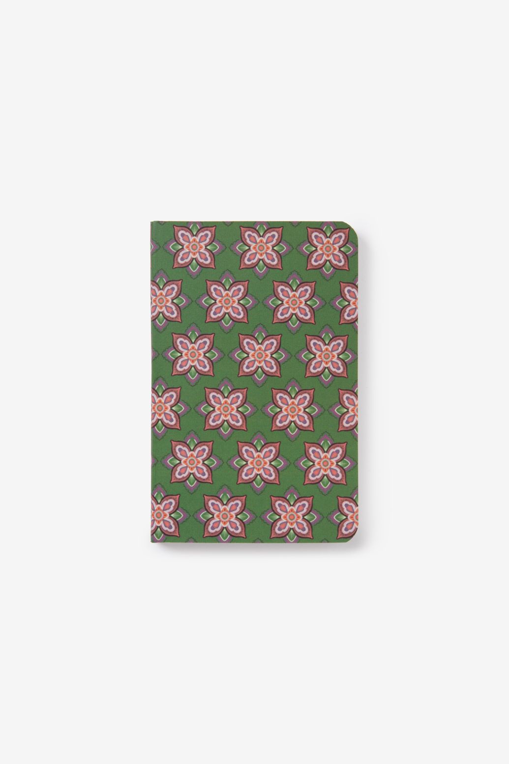 Carnet A6 avec imprimé mosaïque - vert