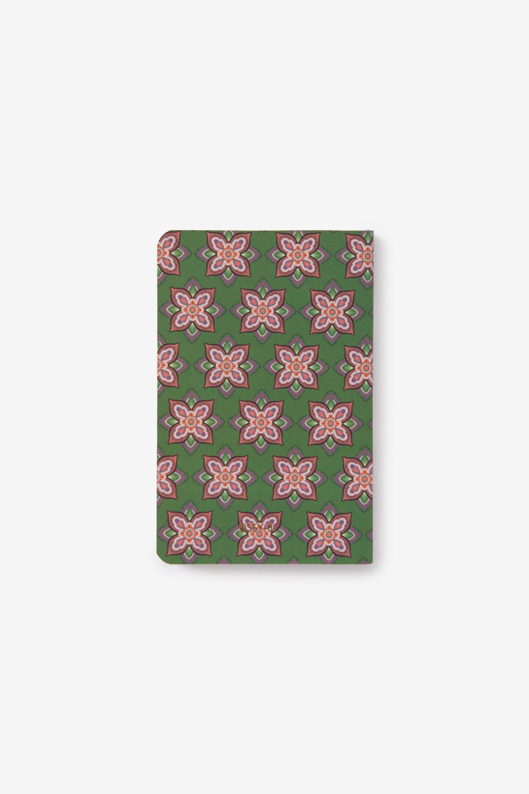 A6-Notizbuch mit Mosaikmuster - grün