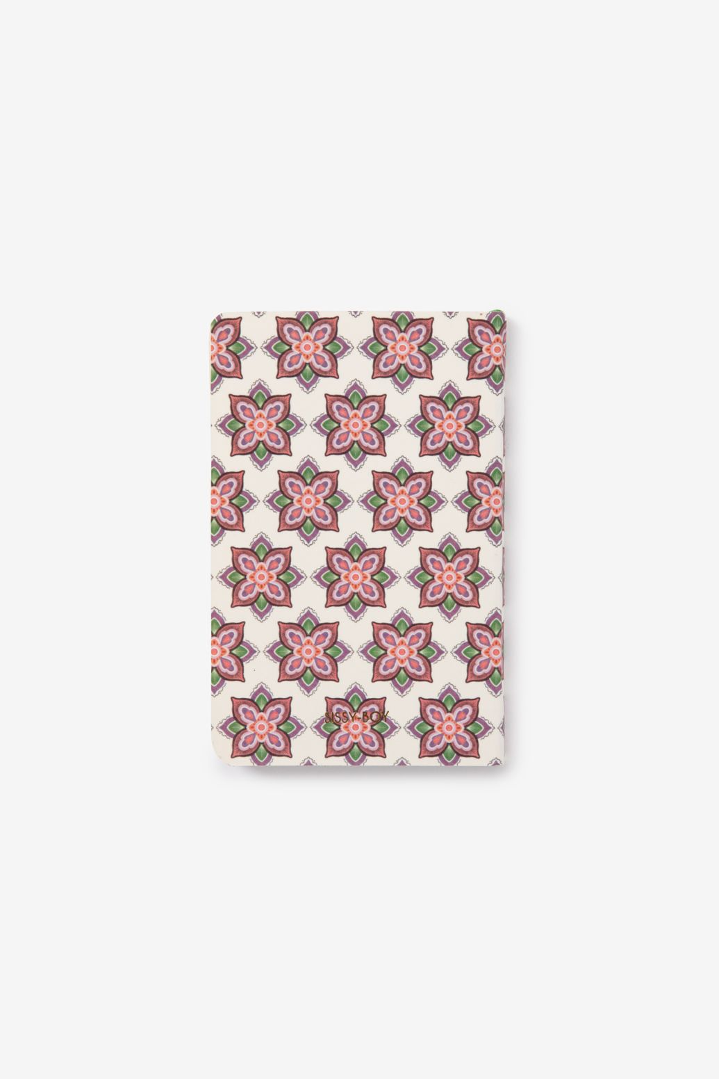 Wit A6 notitieboek met mozaïek print