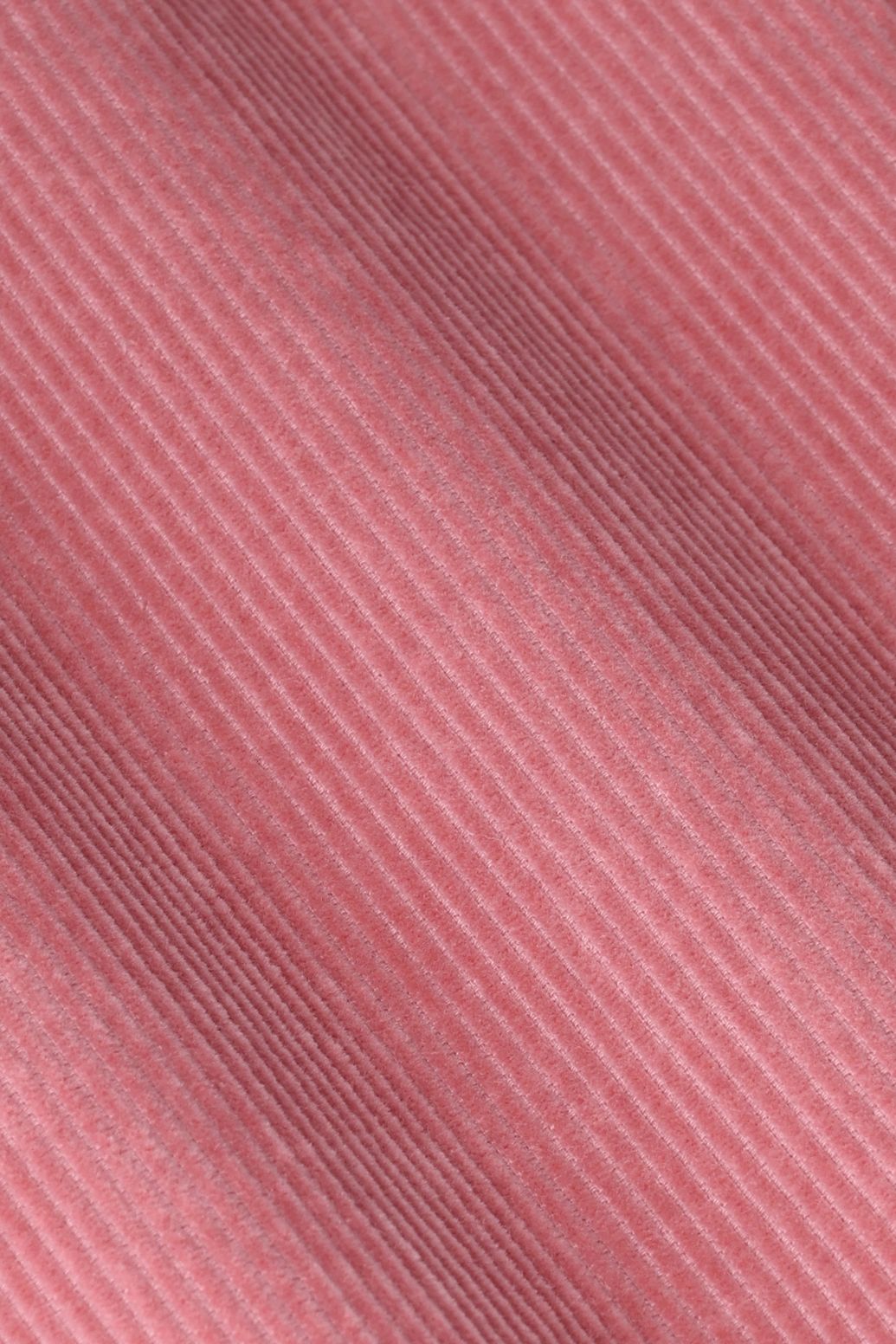Weite High Waist-Hose aus Cord - rosa