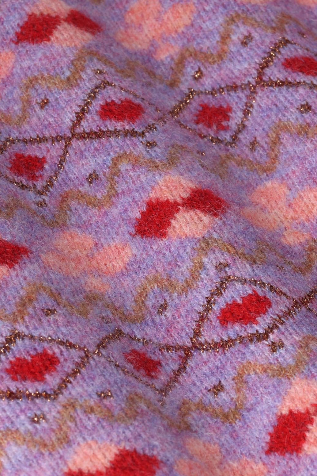Spencer jacquard tricoté - violet clair