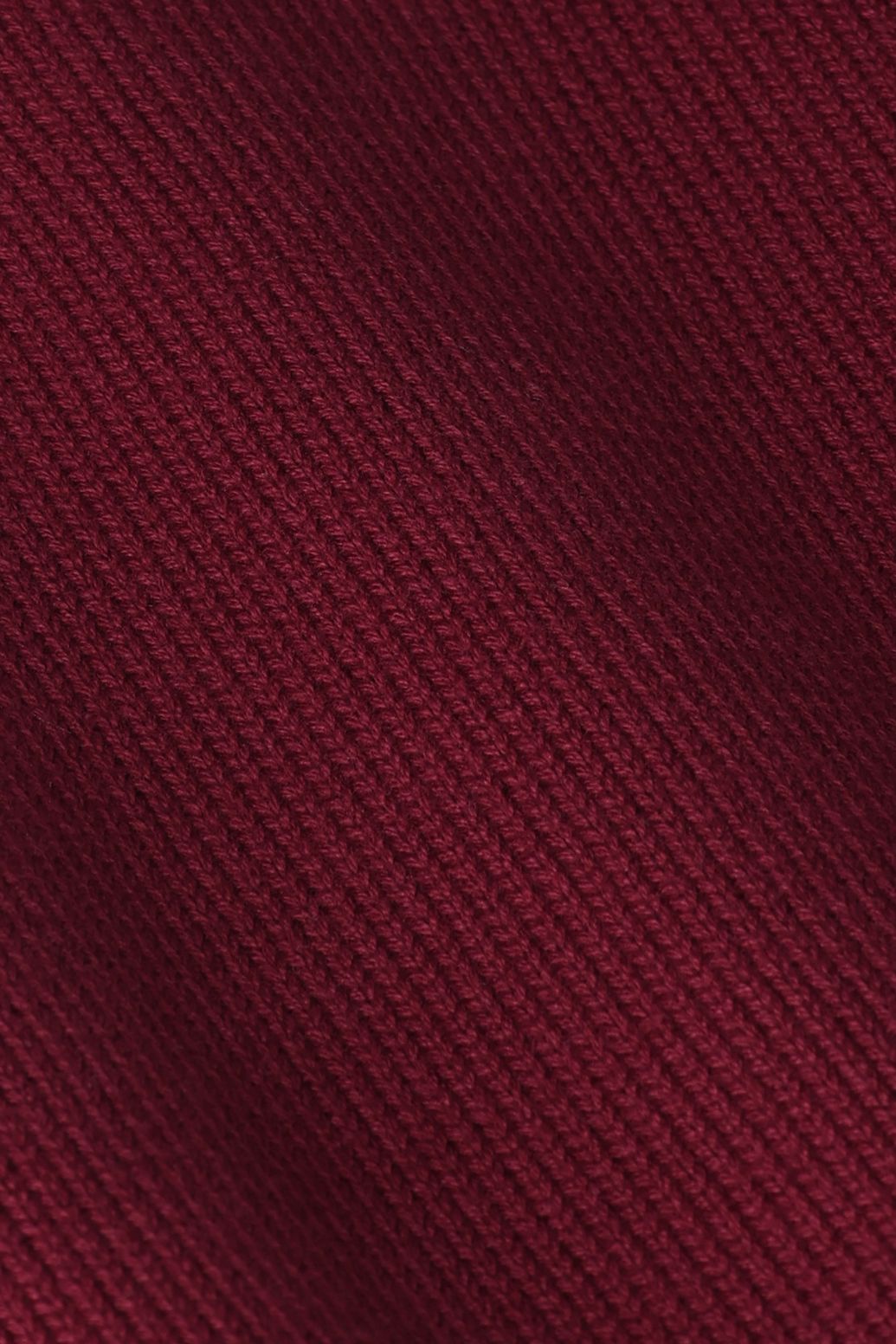 Strickpullover mit Smileys - dunkelrot
