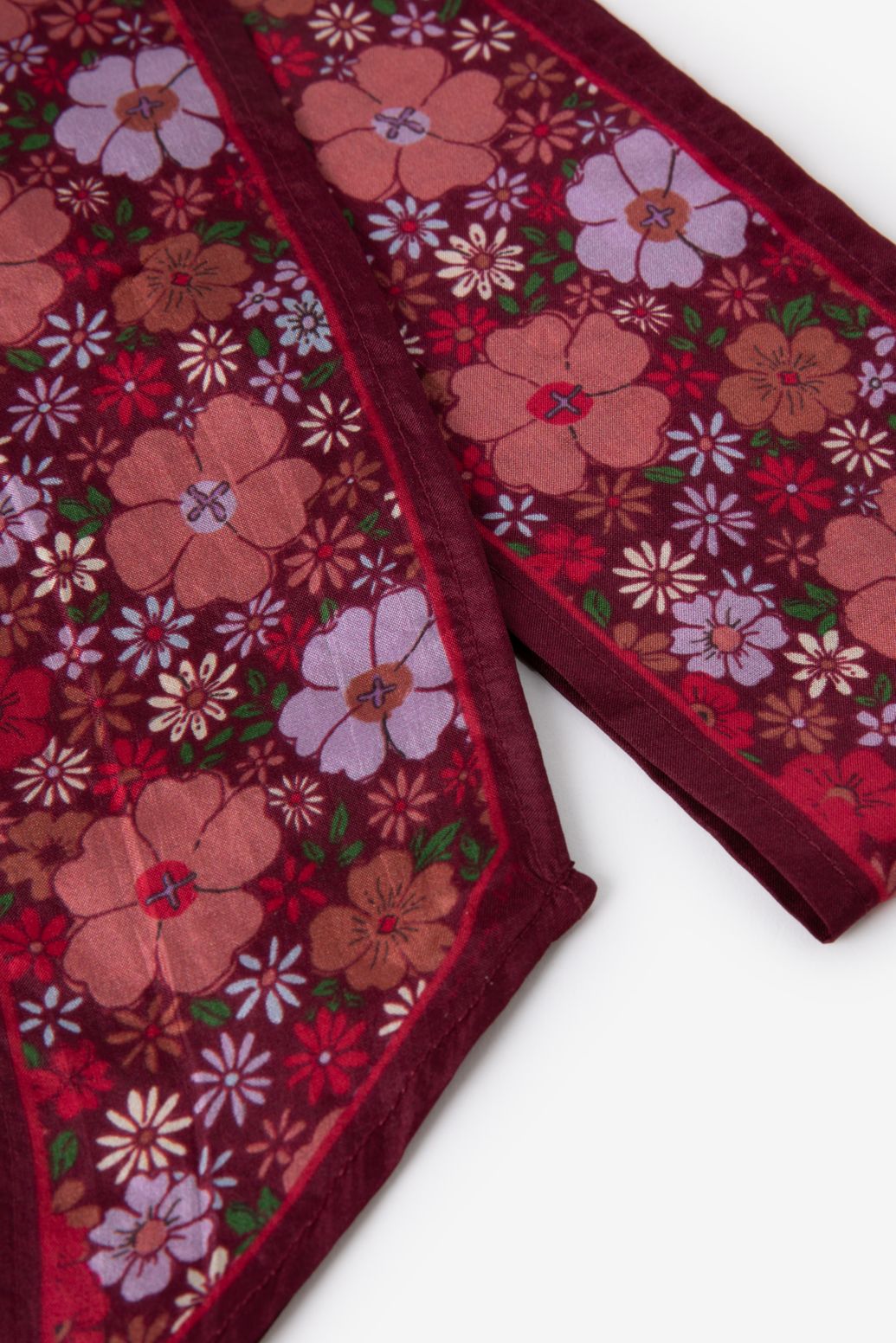 Foulard avec imprimé fleuri - violet