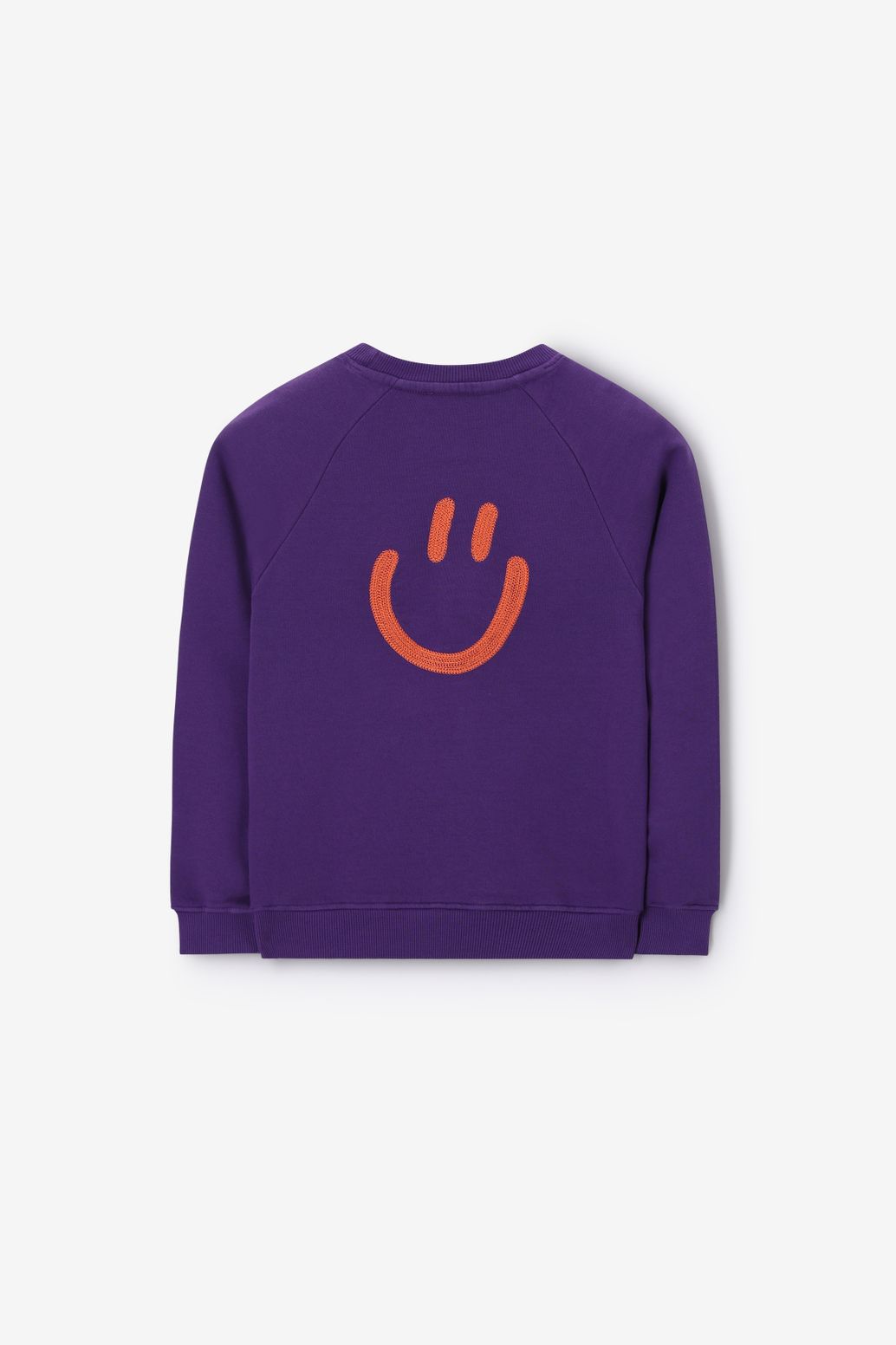 Sweat avec smiley - violet foncé