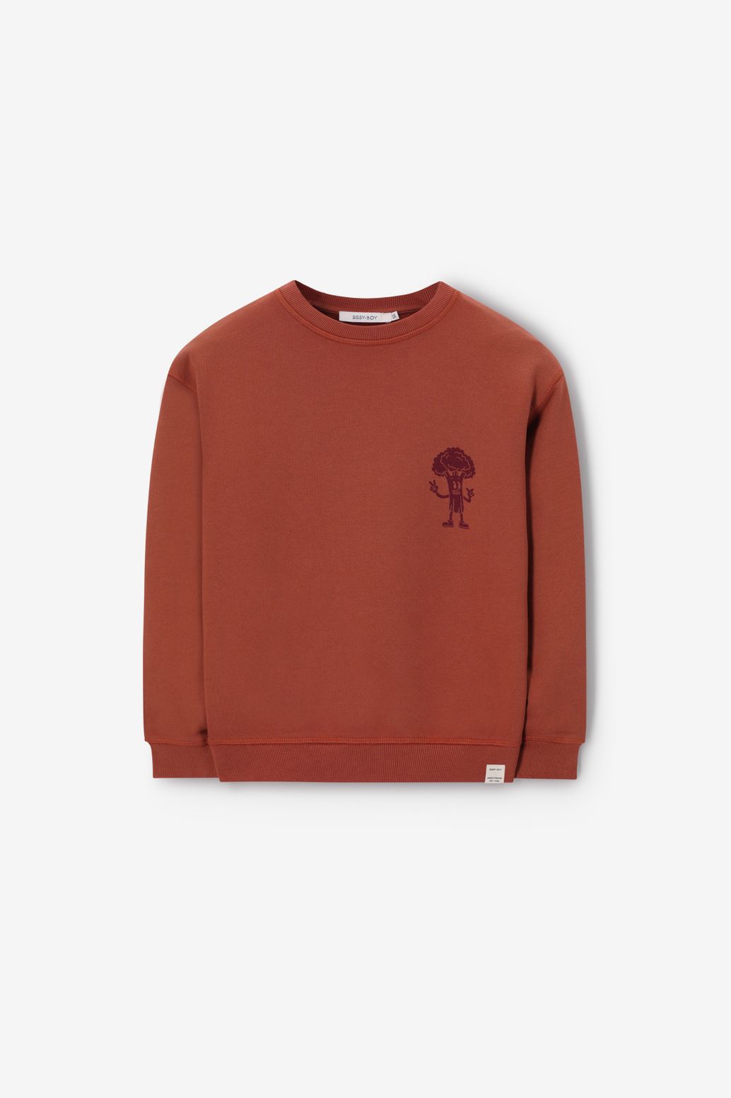 Sweat avec illustration - marron