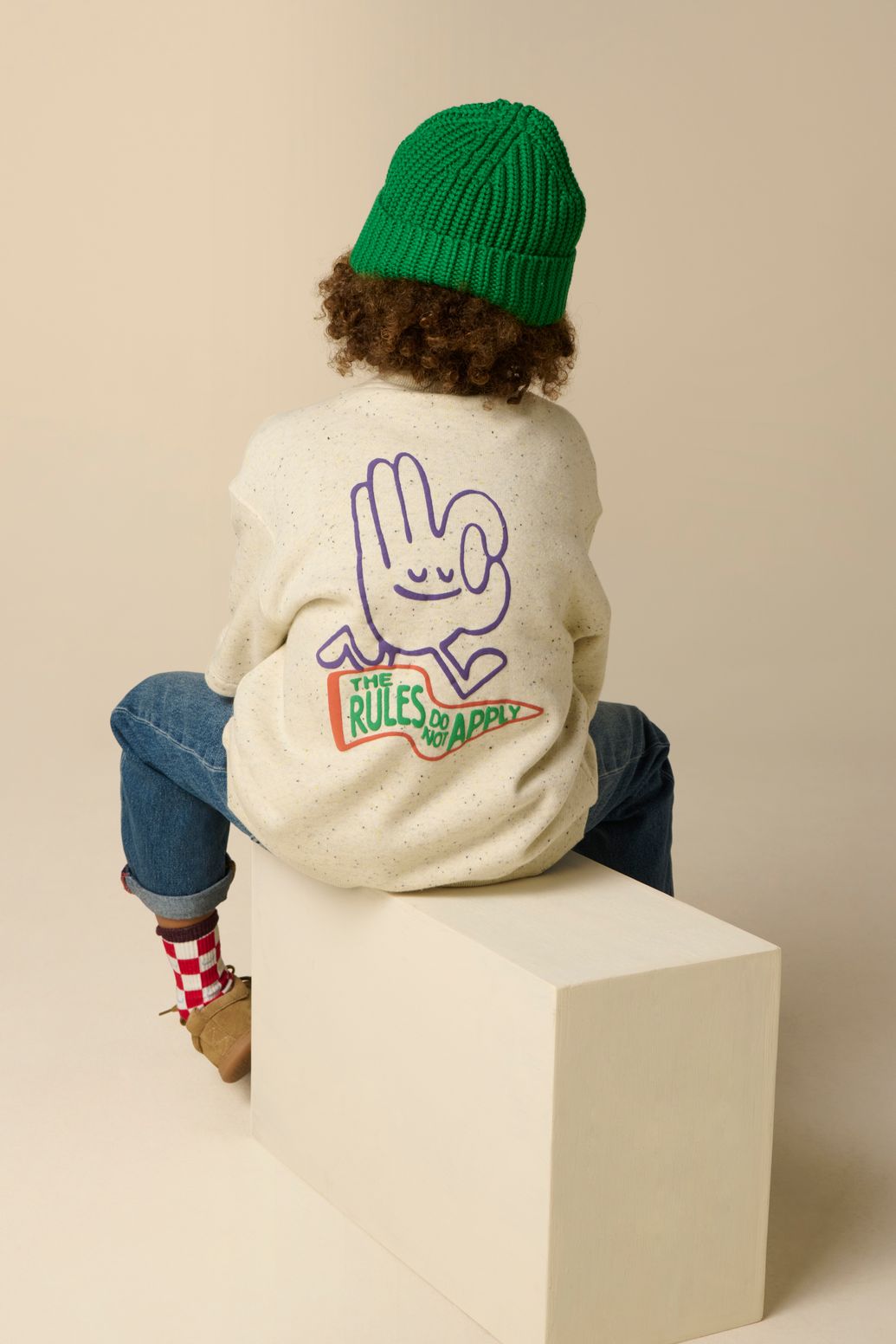 Grijze sweater met korte mouwen