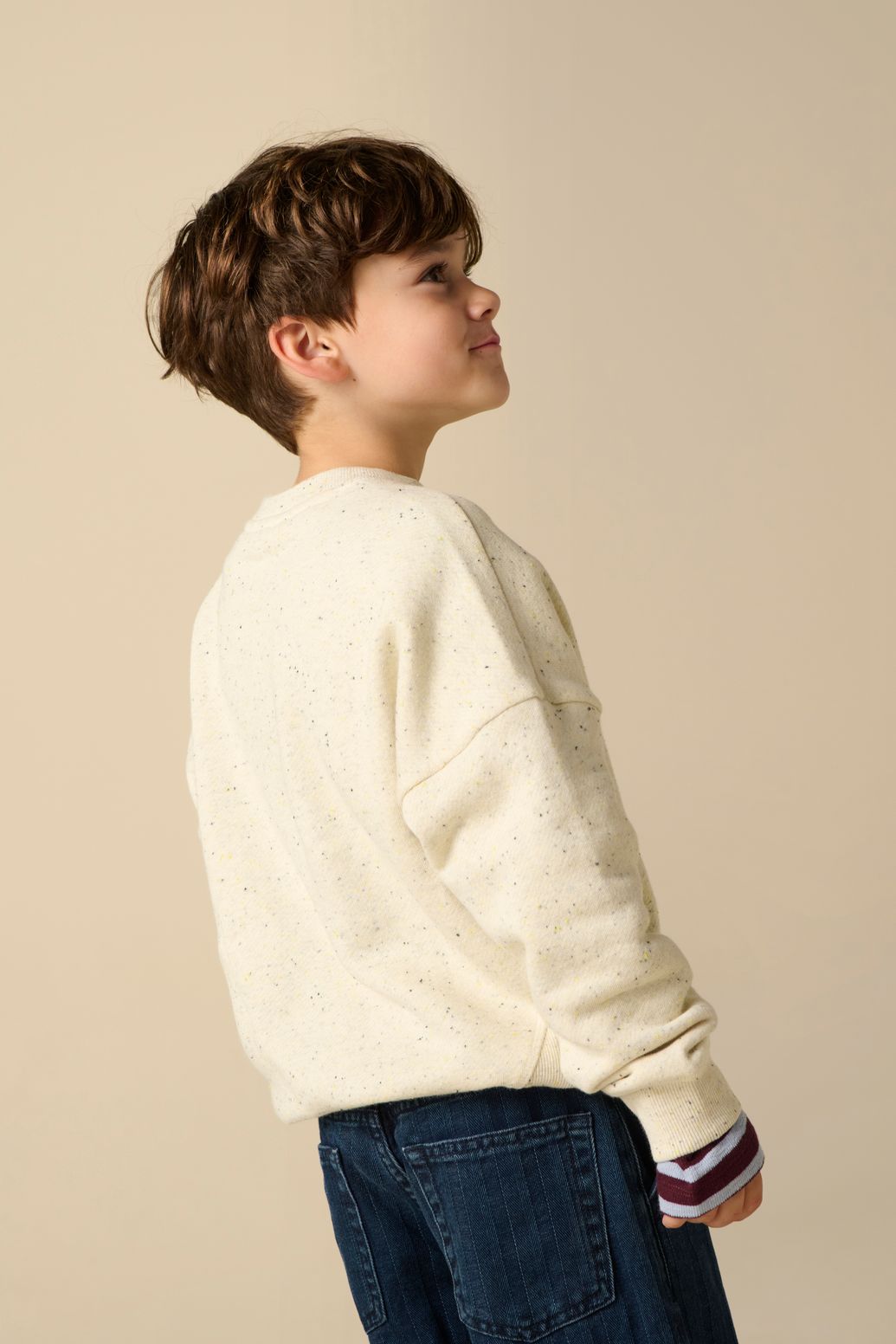 Grijze sweater met artwork