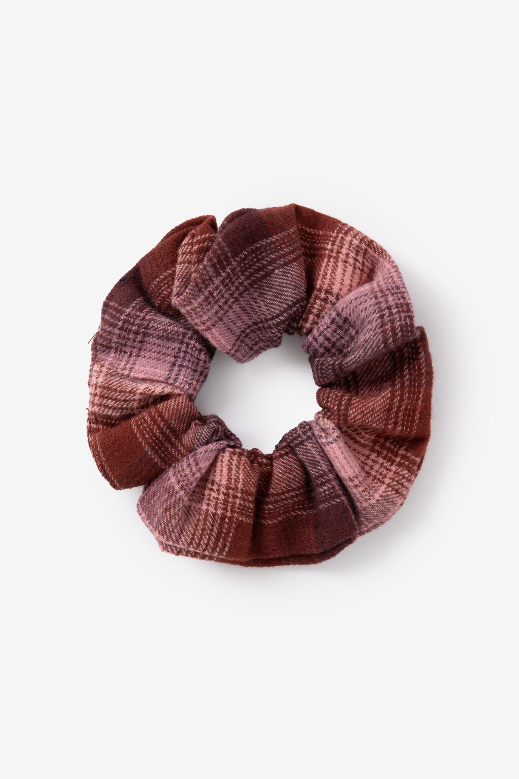 Karierter Scrunchie - rosa