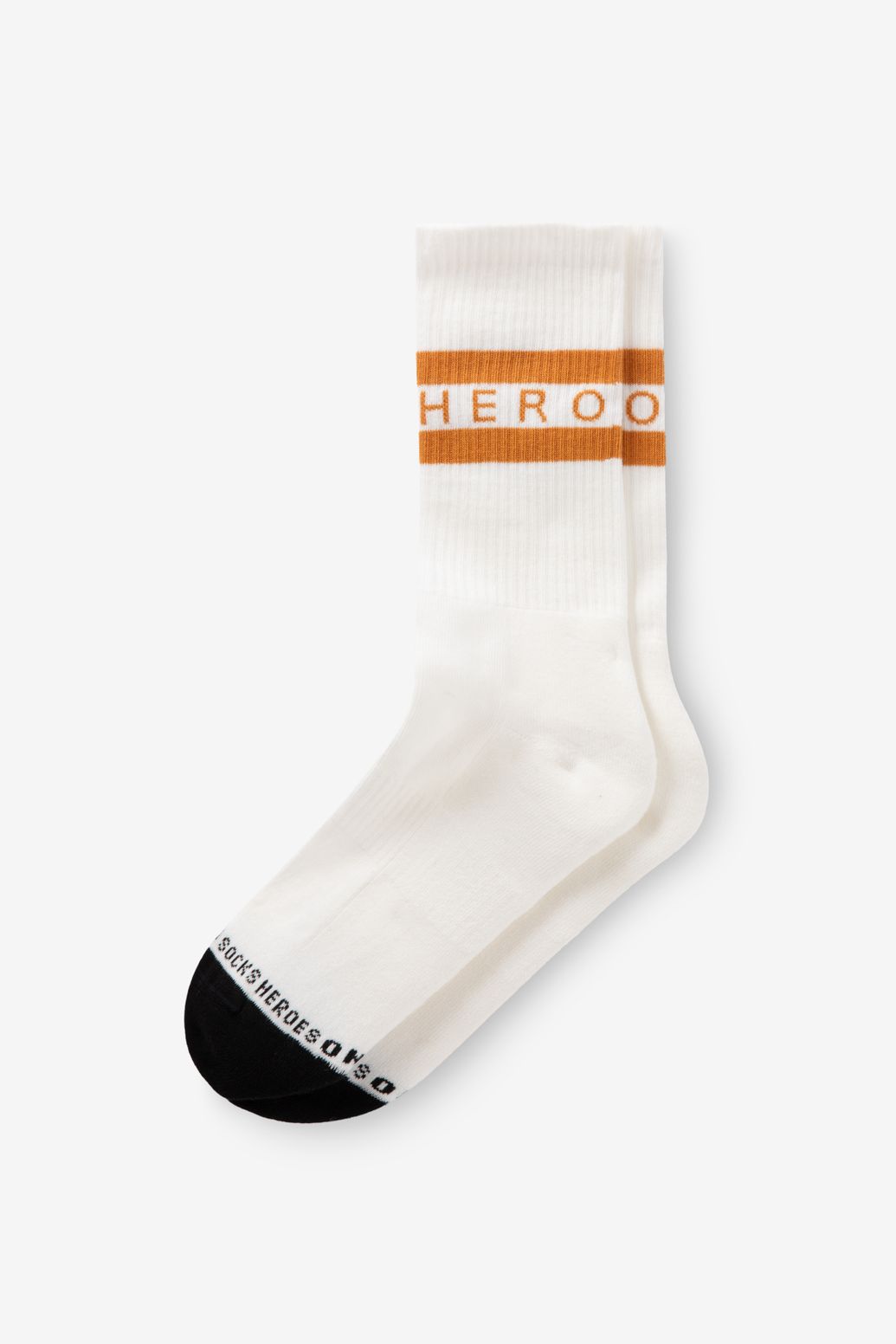 Heroes on Socks witte sokken met strepen