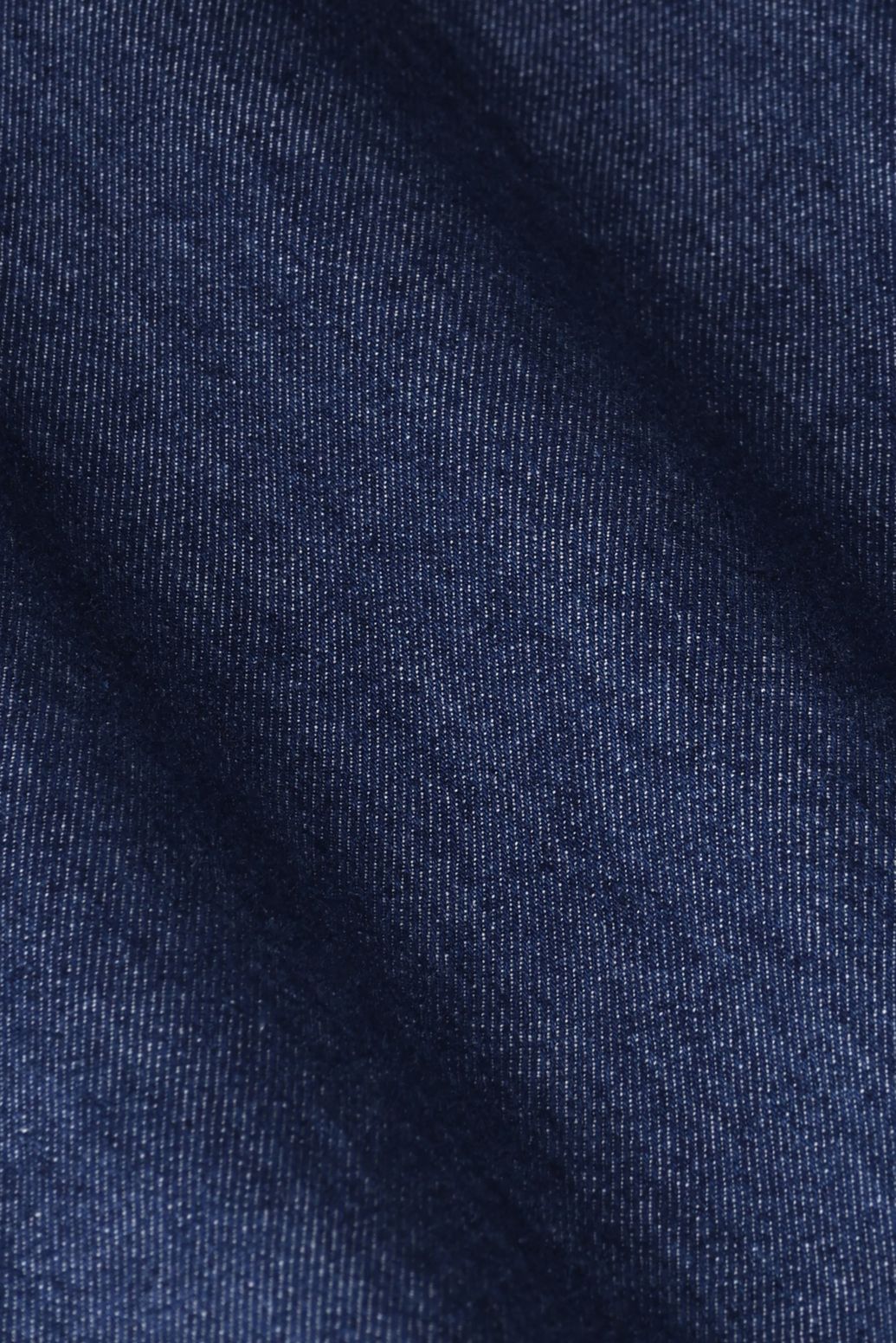 Donkerblauwe denim blouse met ruffles