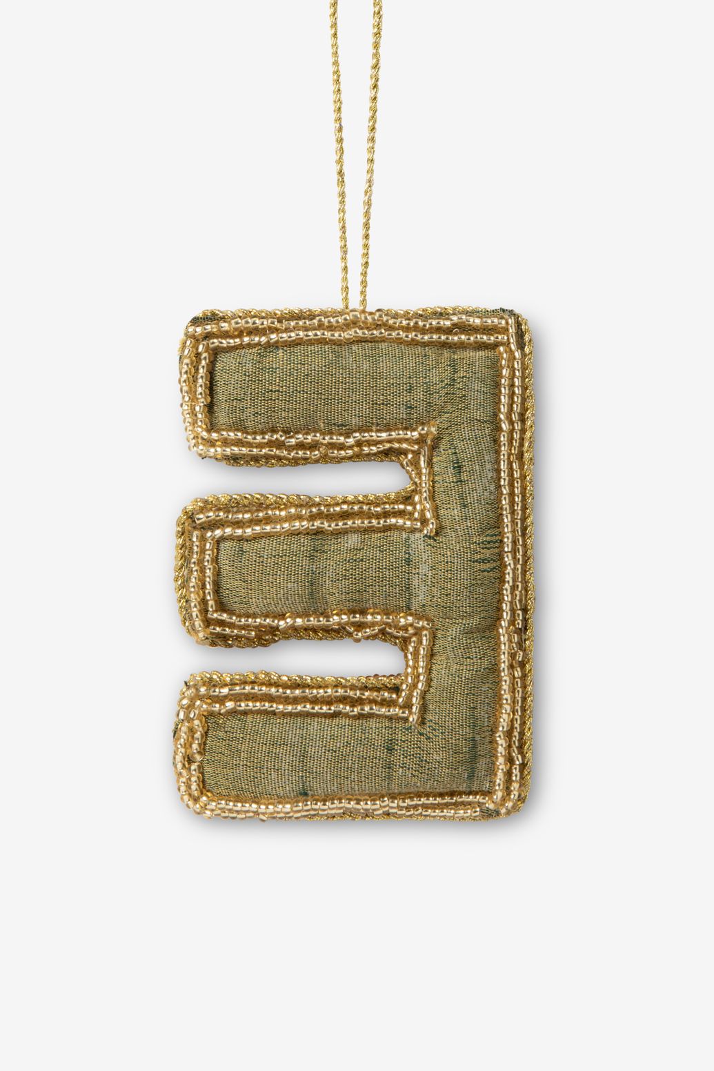 Buchstaben-Weihnachtsornament E