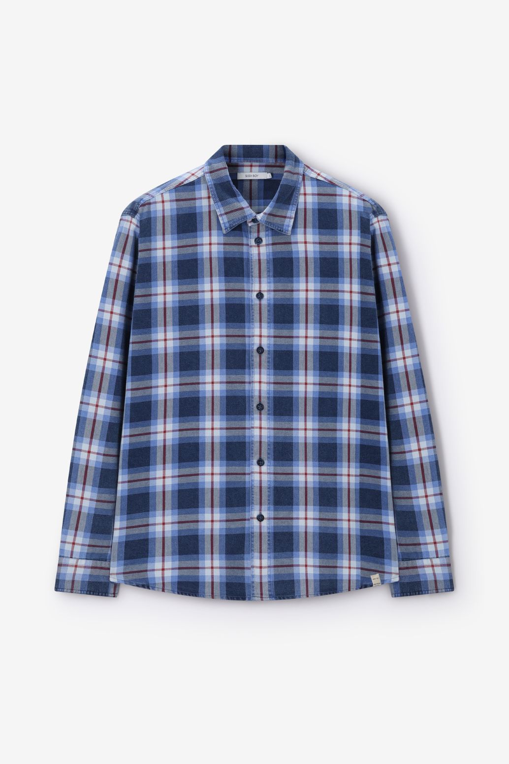 Chemise à carreaux - bleu