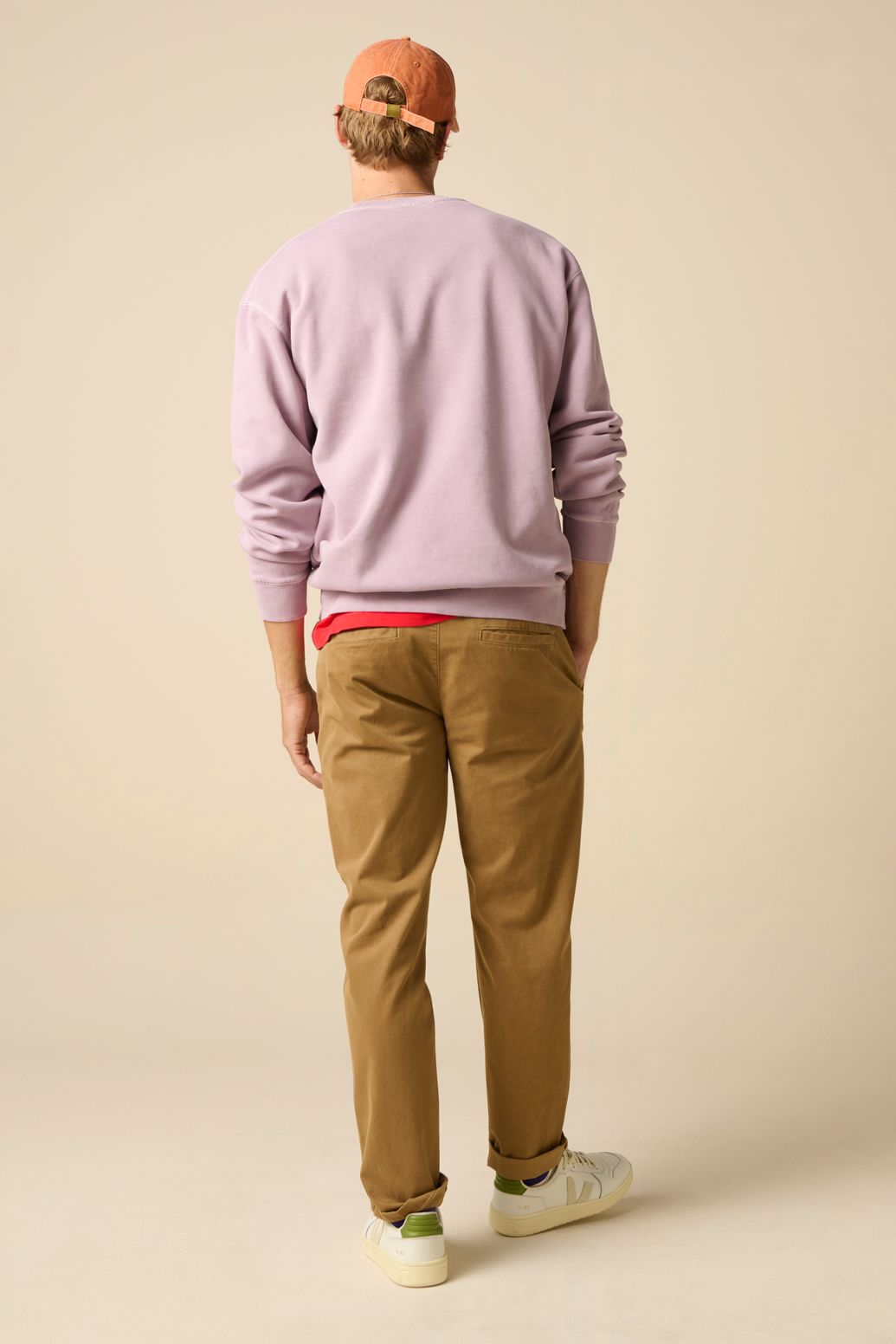 Sweater mit Stickerei - flieder