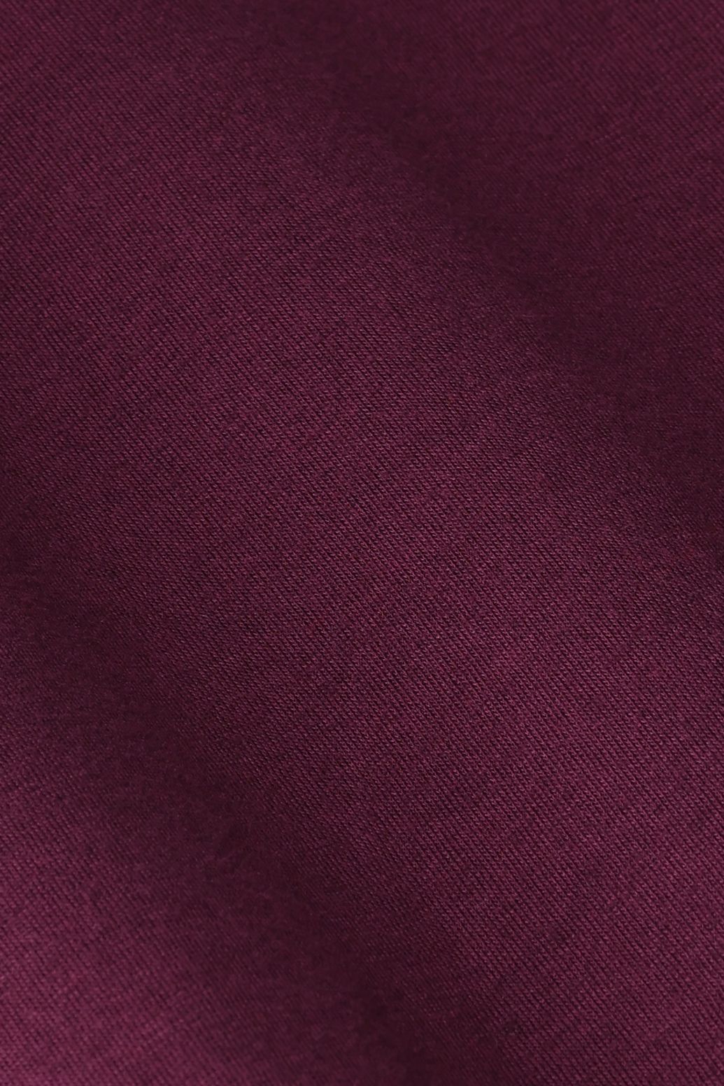 Rollkragenshirt mit Wolle - dunkelrot