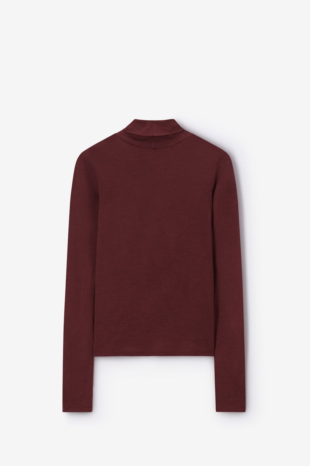 Bruine wollen turtleneck top