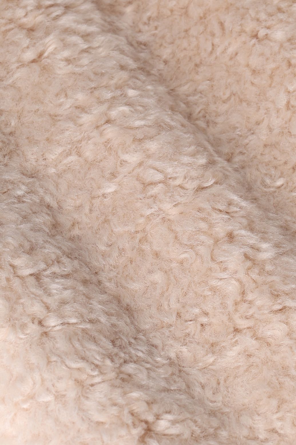 Teddy-Weste mit Kordel - beige