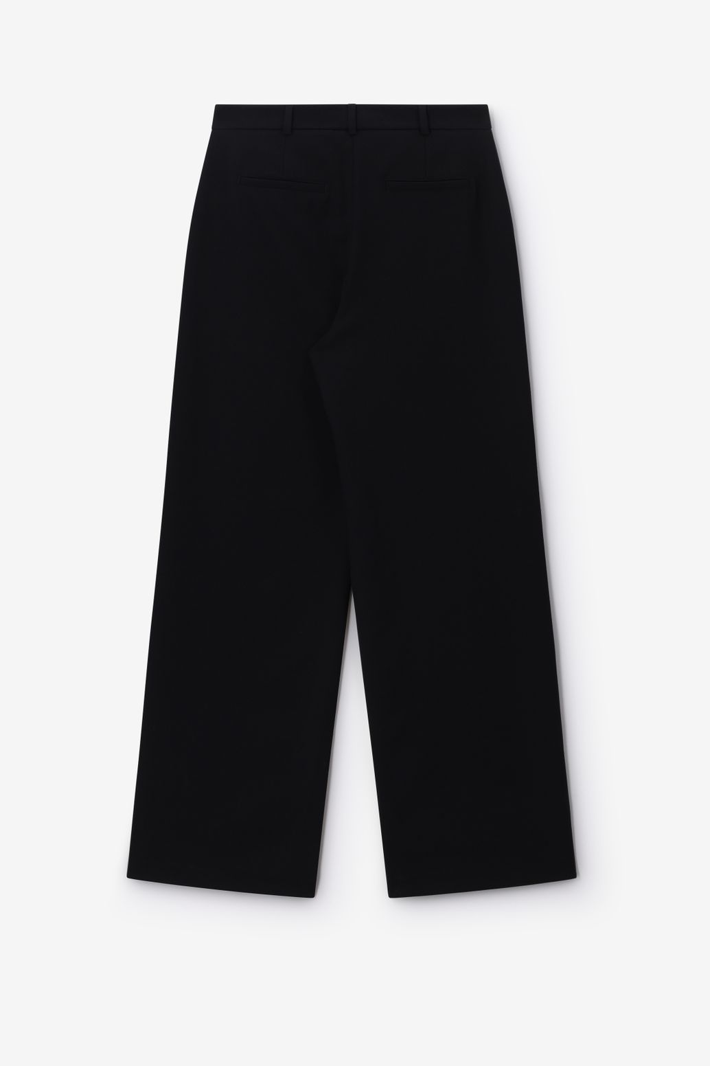 Zwarte high waist wide leg broek