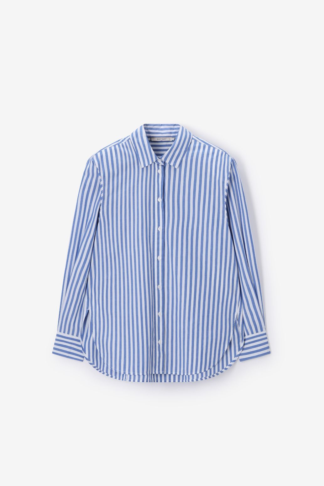 Blauw gestreepte blouse