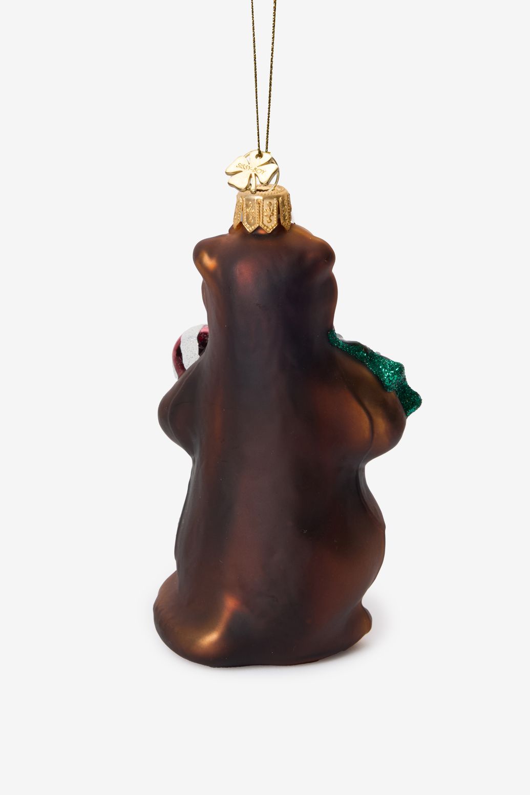 Kerst ornament otter met macarons