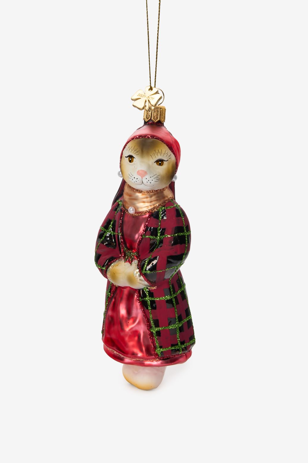 erst ornament kat met parel