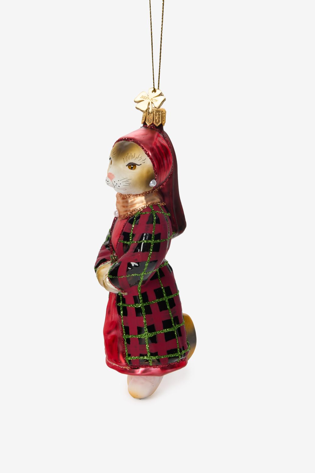 erst ornament kat met parel