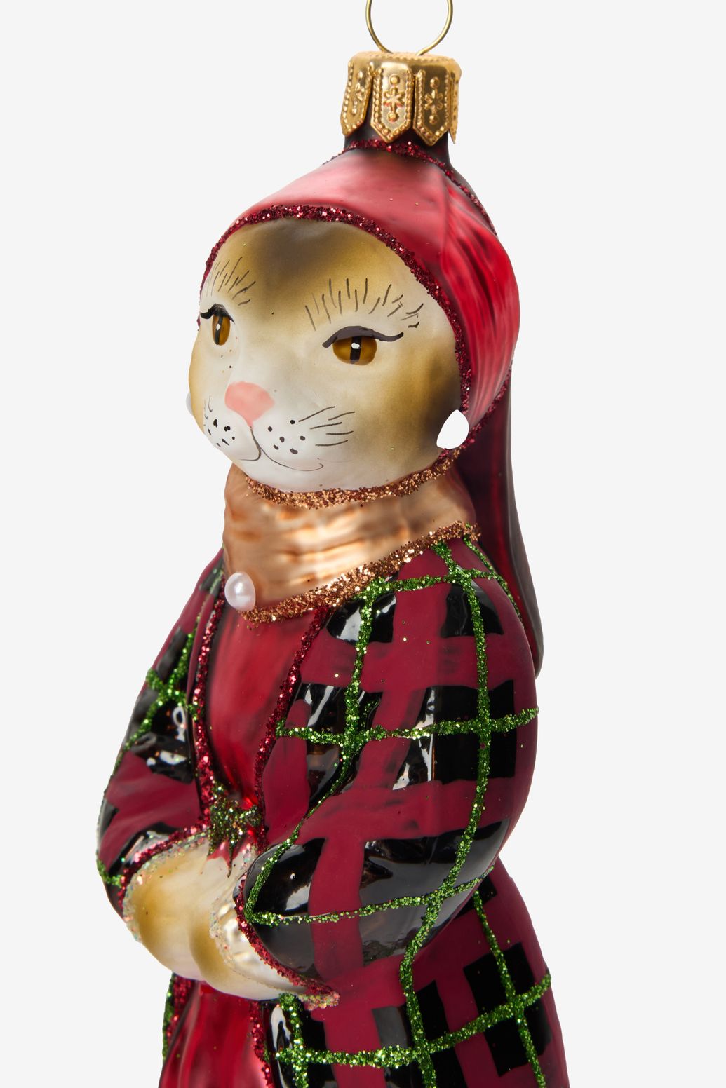 erst ornament kat met parel