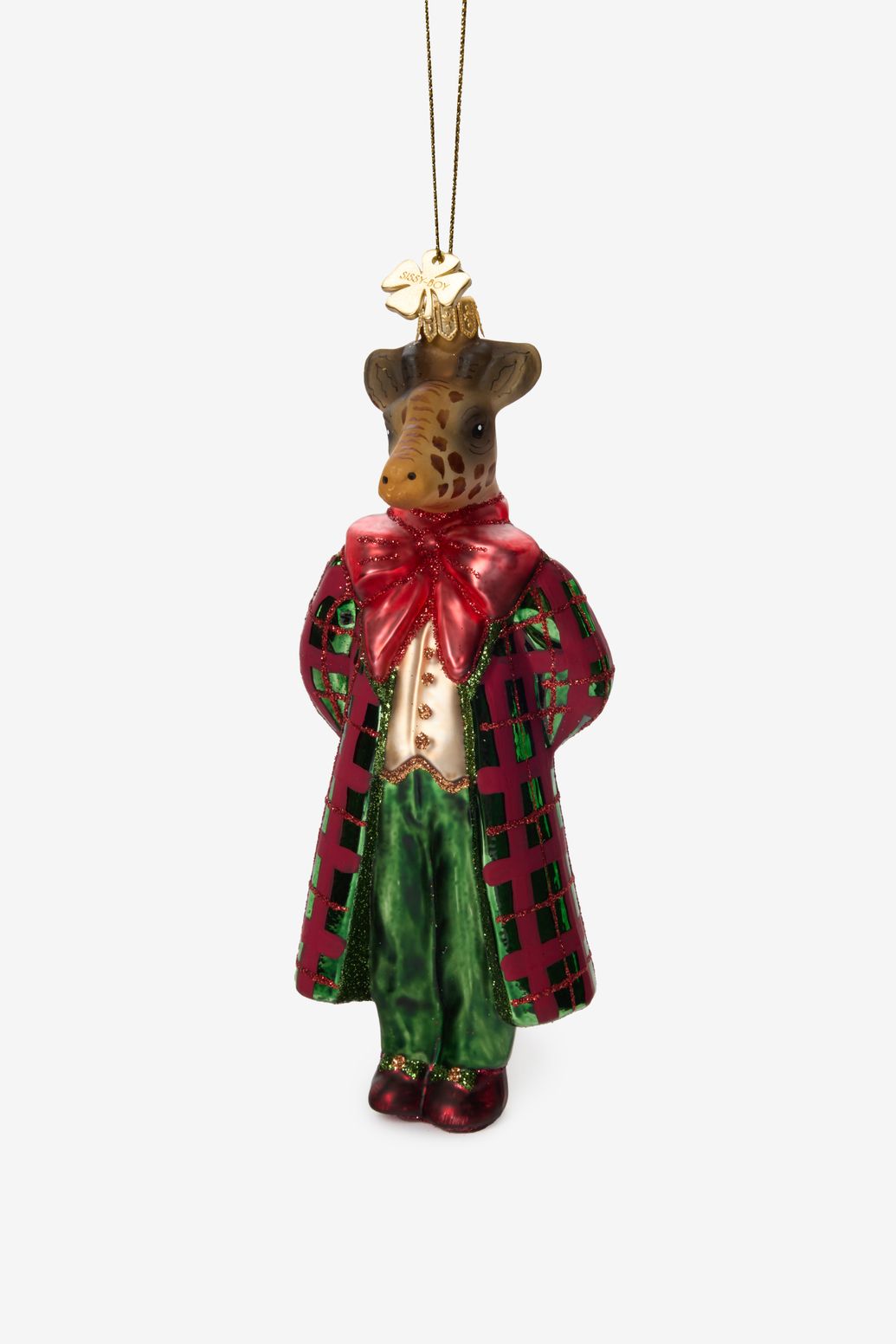 Kerst ornament giraf in pak