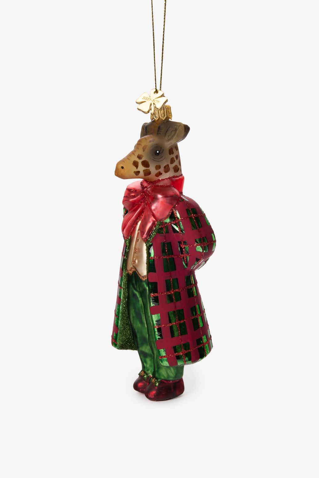 Kerst ornament giraf in pak