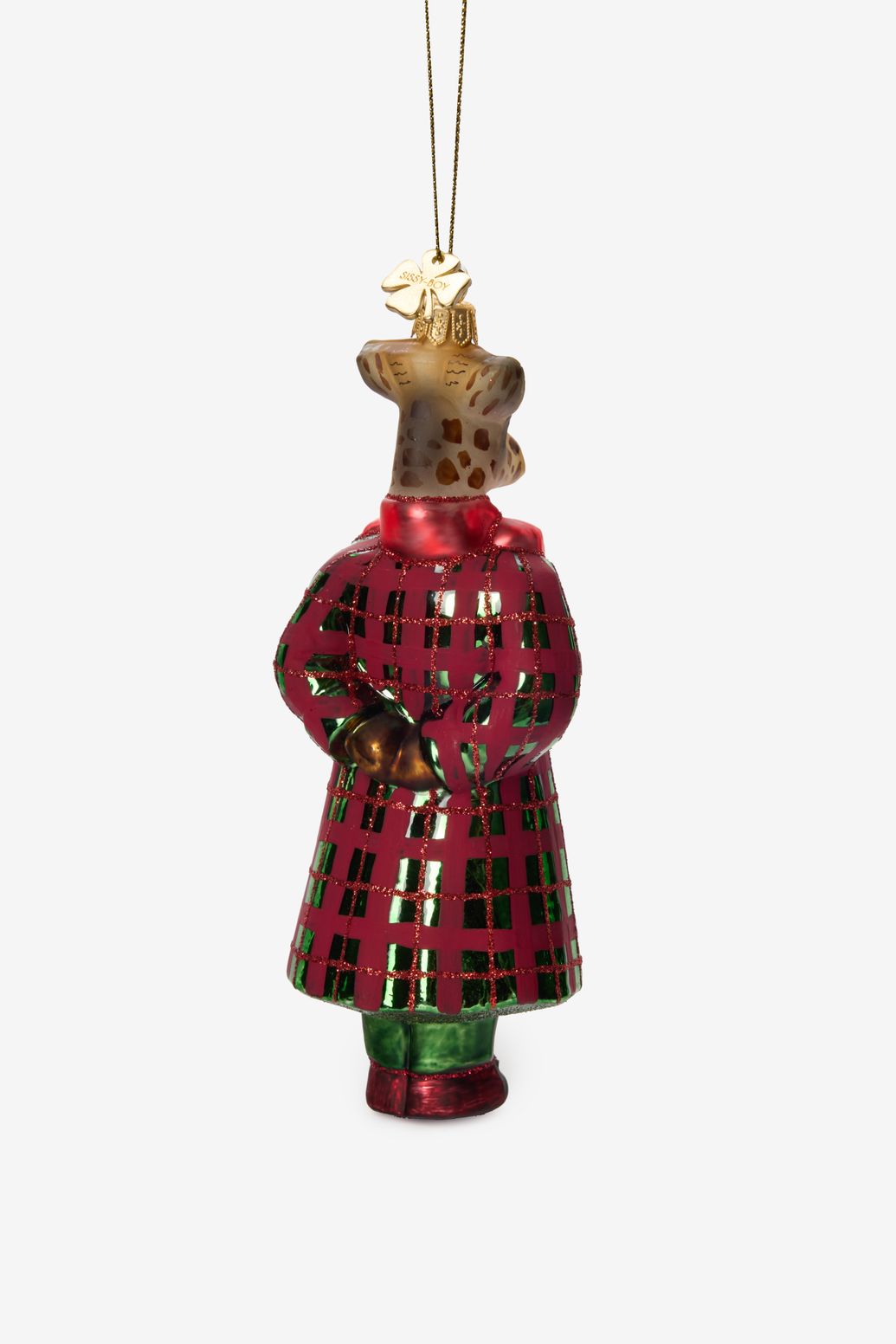 Kerst ornament giraf in pak