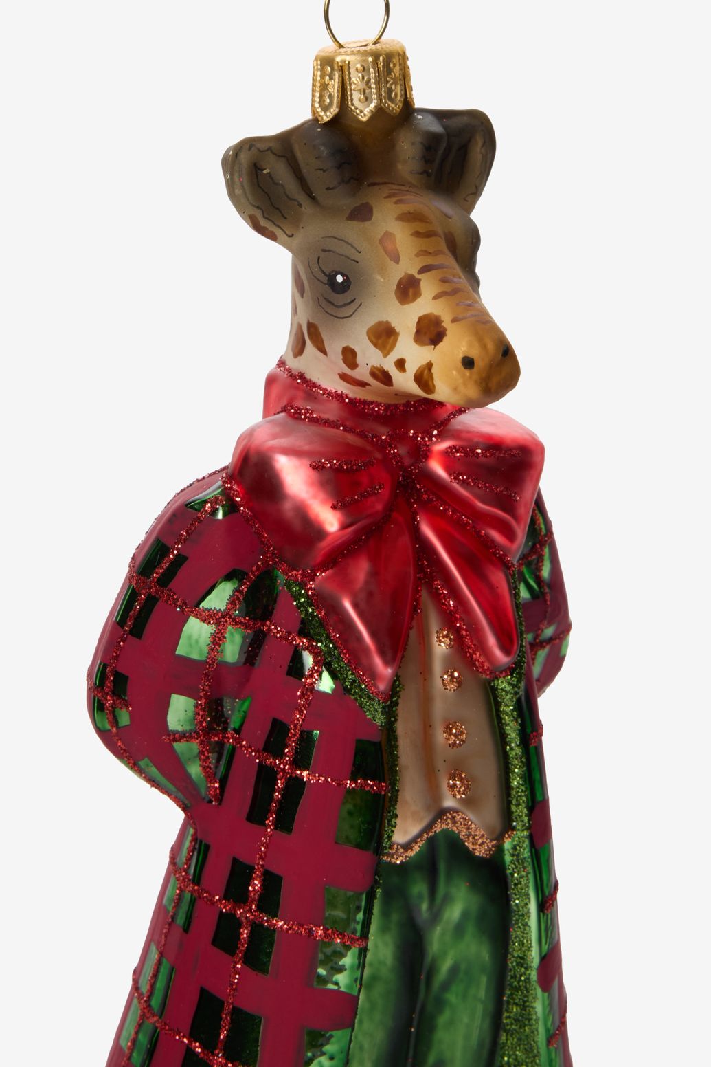 Kerst ornament giraf in pak