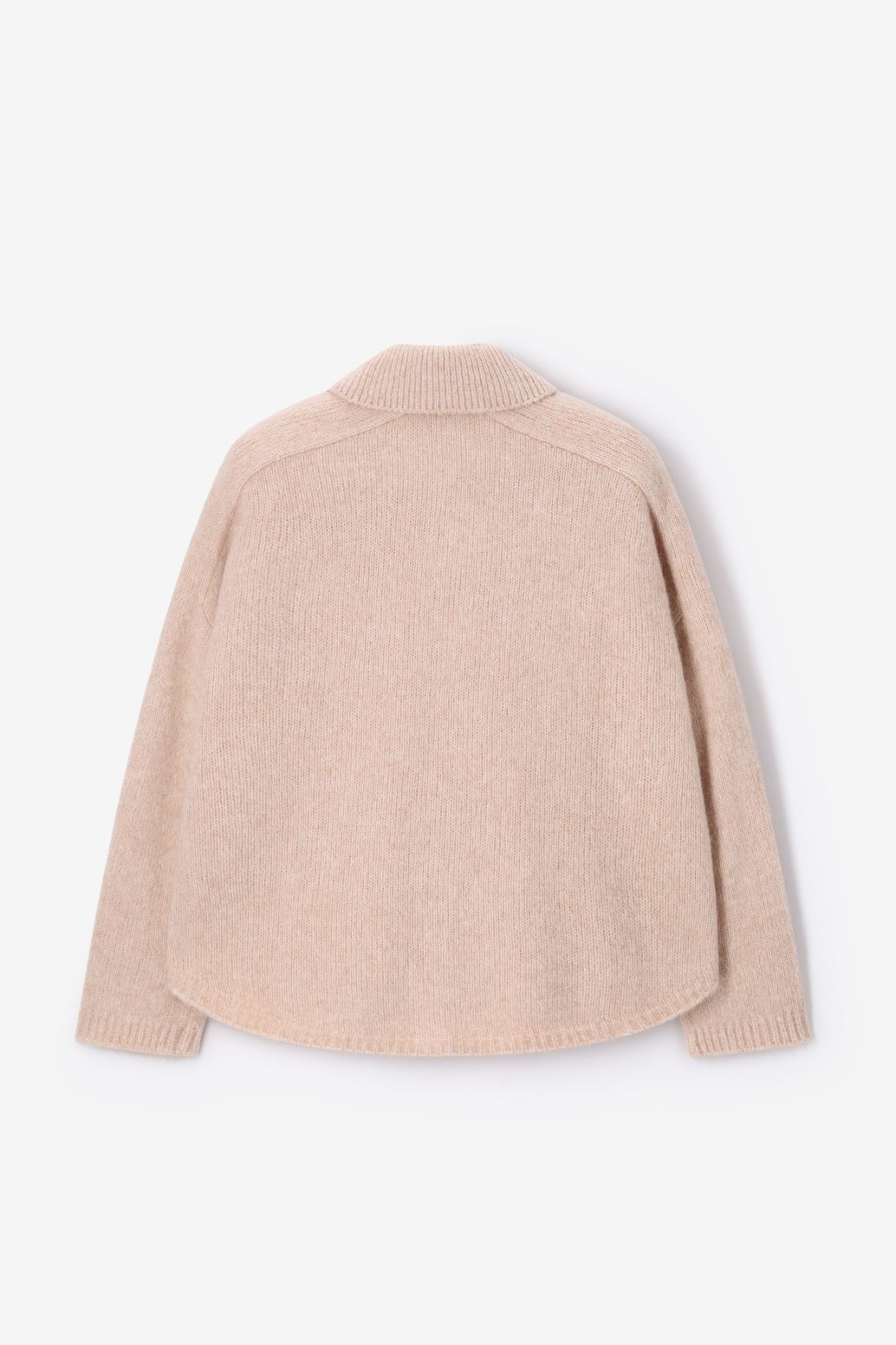 Beige wollen vest
