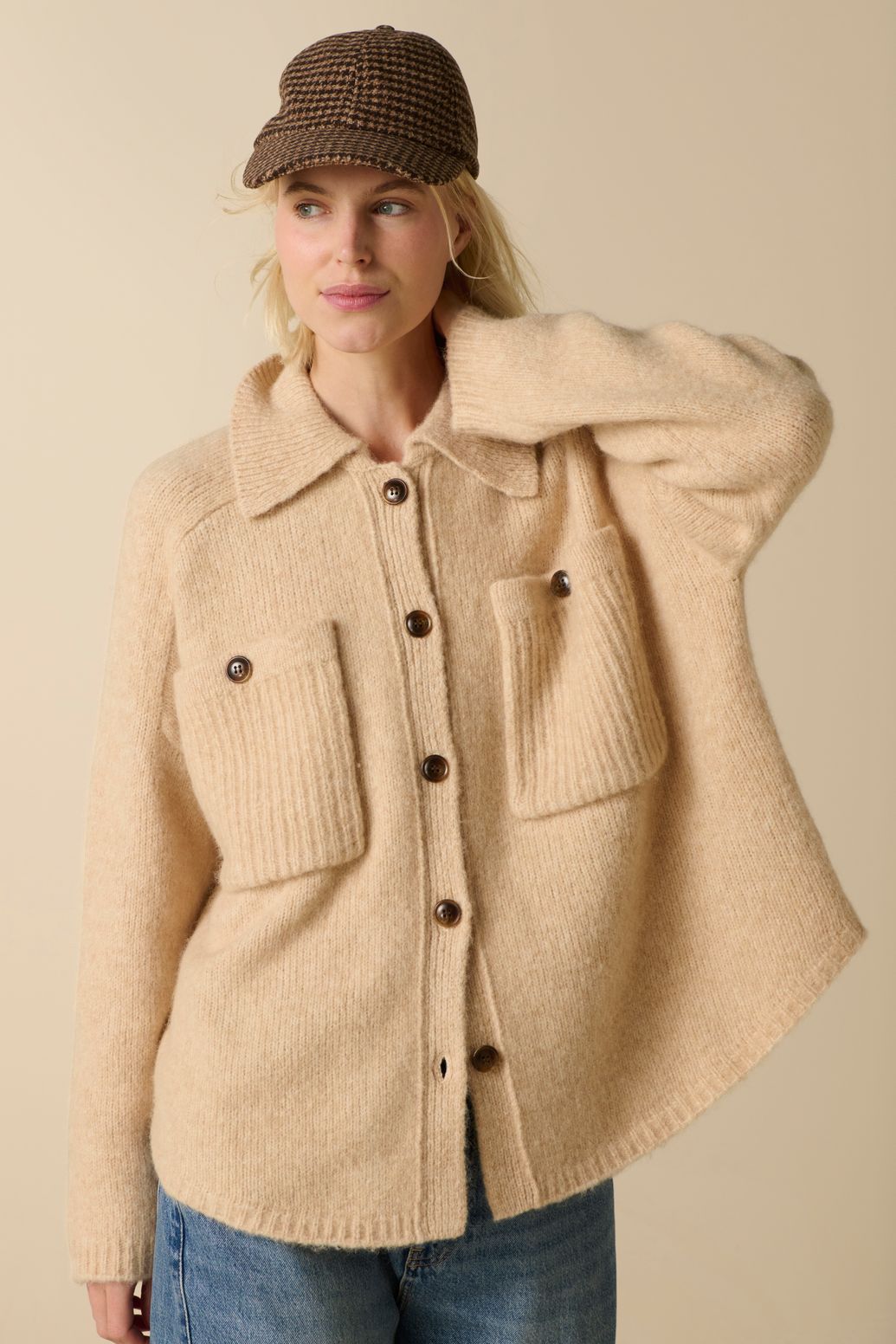 Gilet en laine - beige