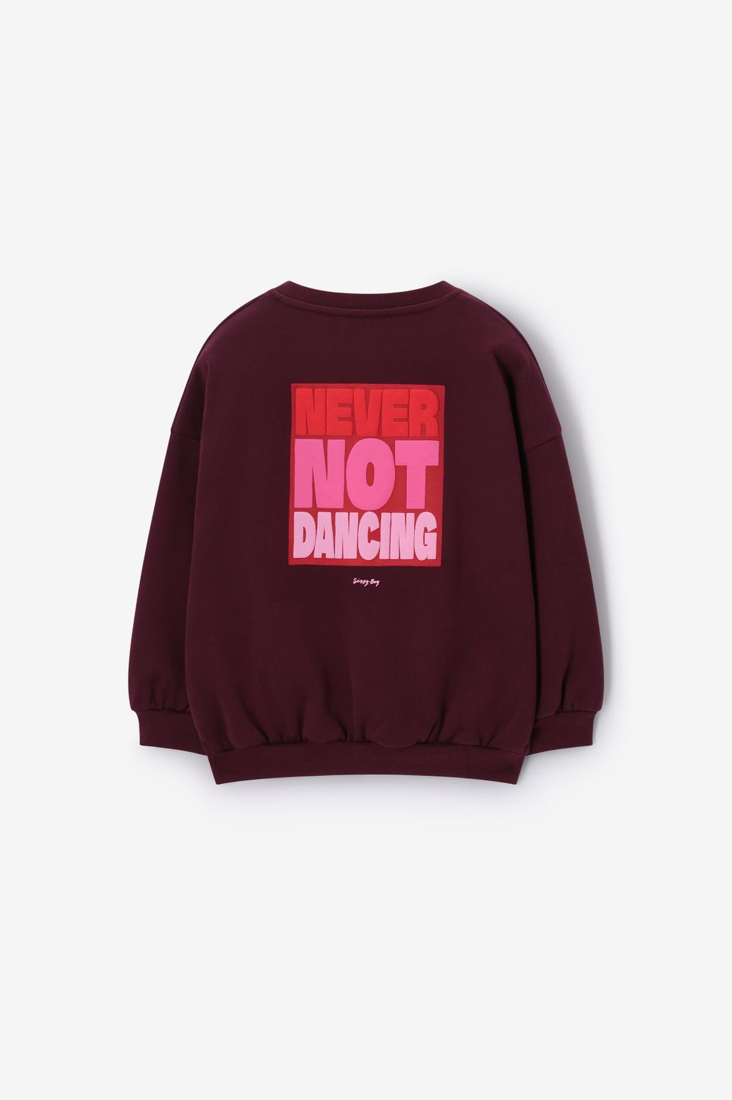 Donkerrode oversized sweater