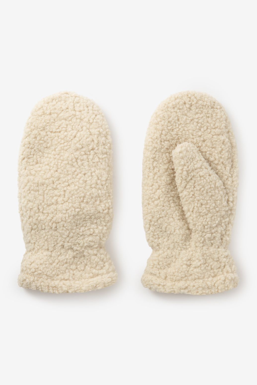 Moufles duveteuses - beige