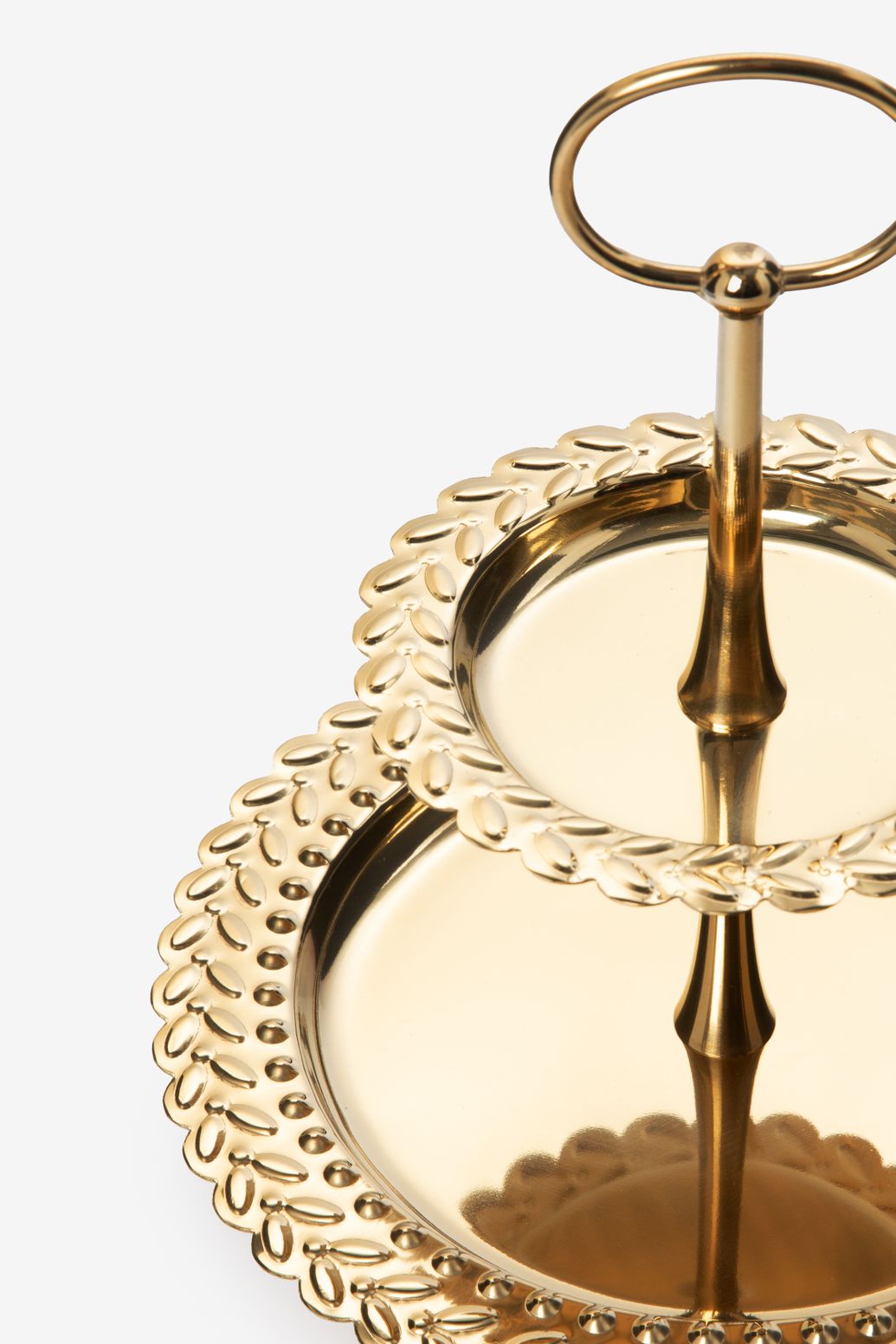 Goudkleurige cakestand