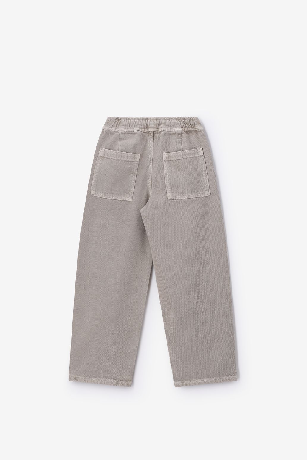 Jean pull-on barrel coupe loose - gris