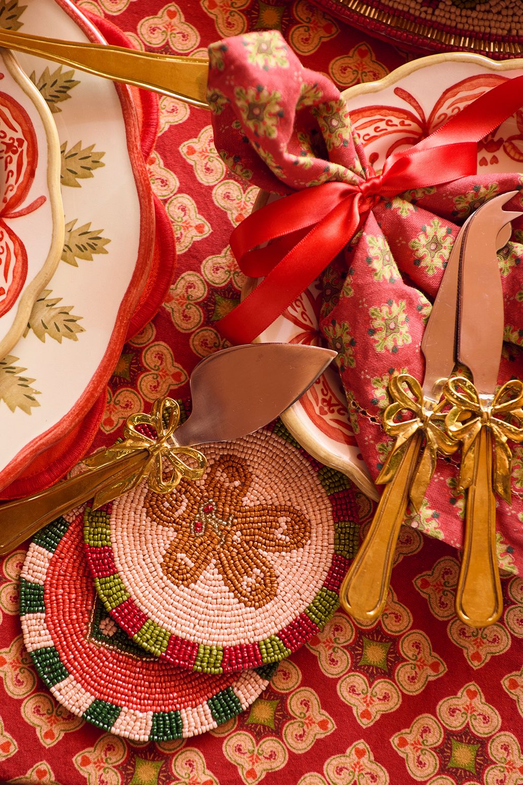 Dessous de plat sapin de Noël - multicolore