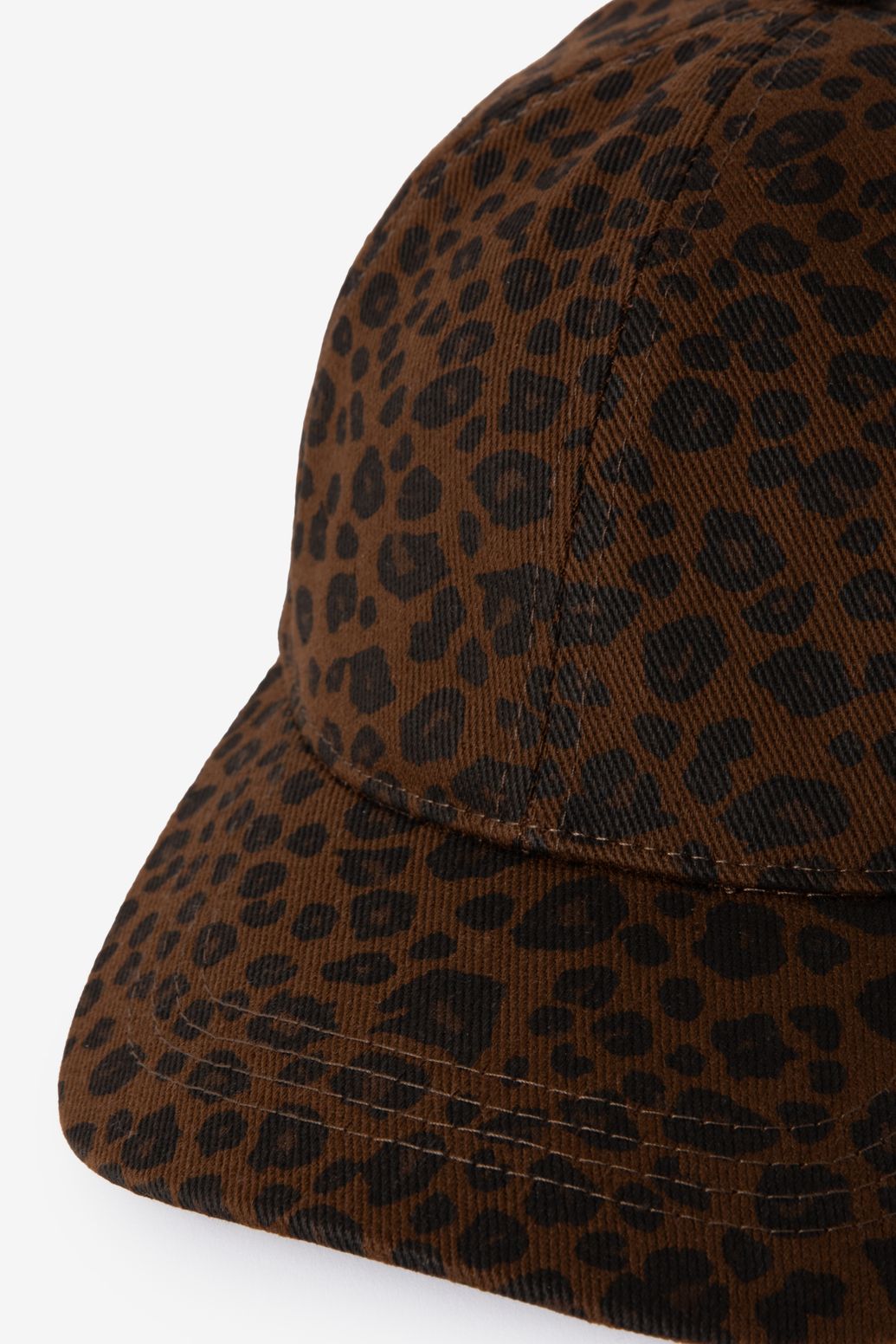 Casquette léopard - marron foncé
