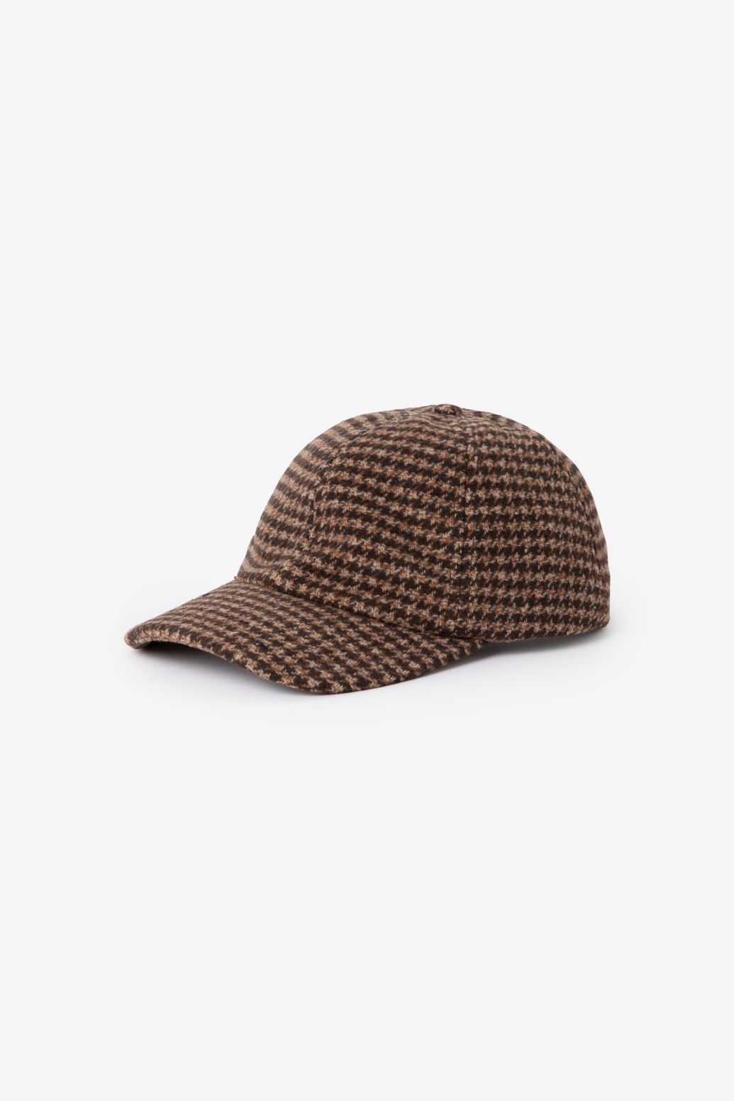 Bruine ruiten pet