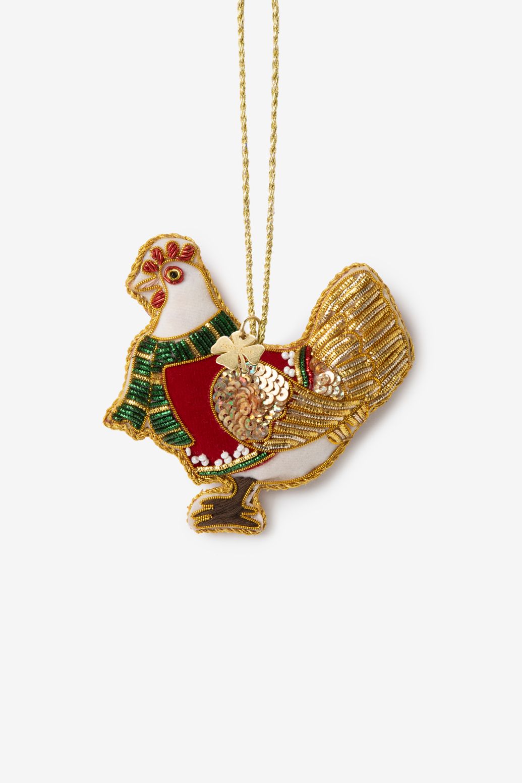 Suspension de Noël poulet - multicolore