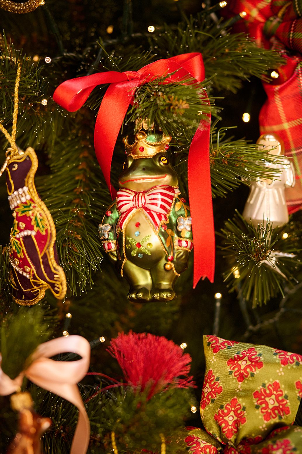 Suspension de Noël chien - marron