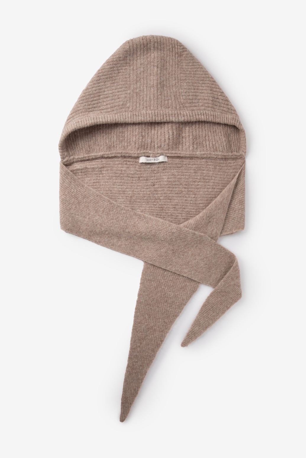 Cagoule en laine - beige