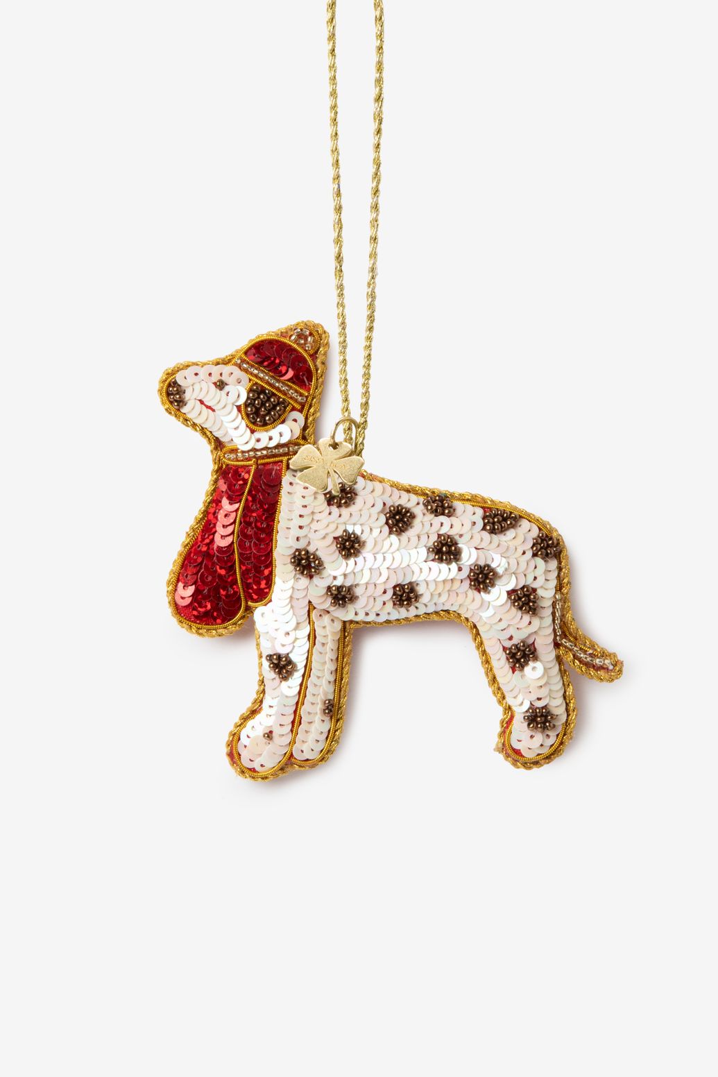 Suspension de Noël chien - multicolore