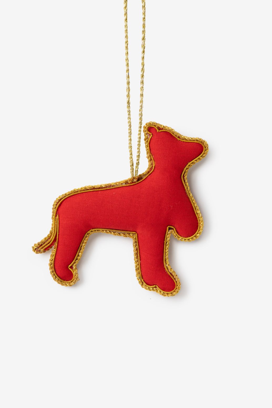 Multicolour kersthanger met hond