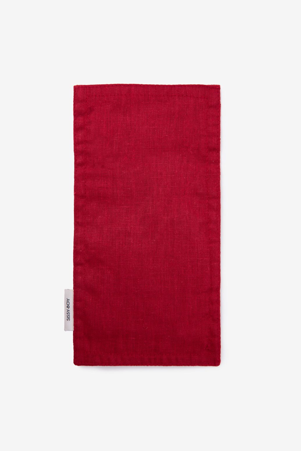 Rood bestekzakje met poedel
