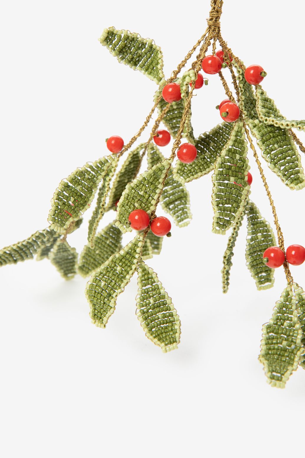 Weihnachtsschmuck Zweig mit roten Beeren