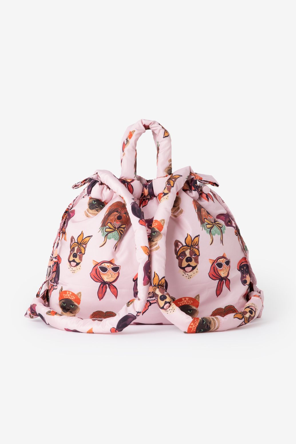 Sac avec imprimé chiens - rose clair