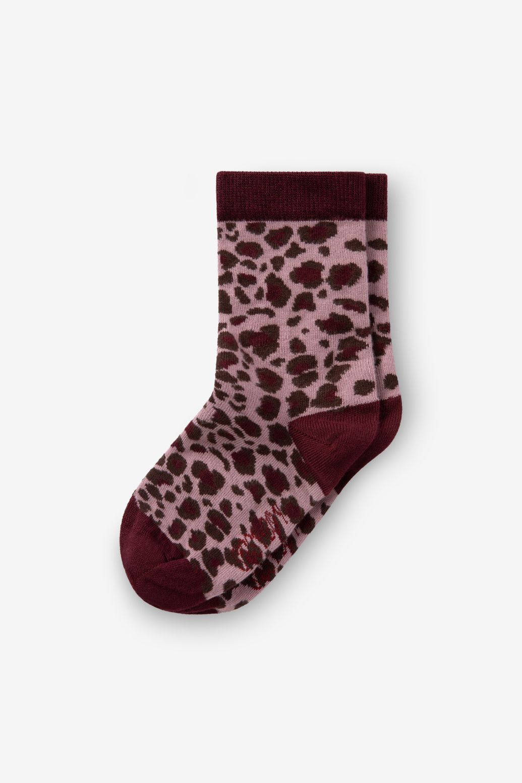 Chaussettes avec imprimé léopard - violet clair